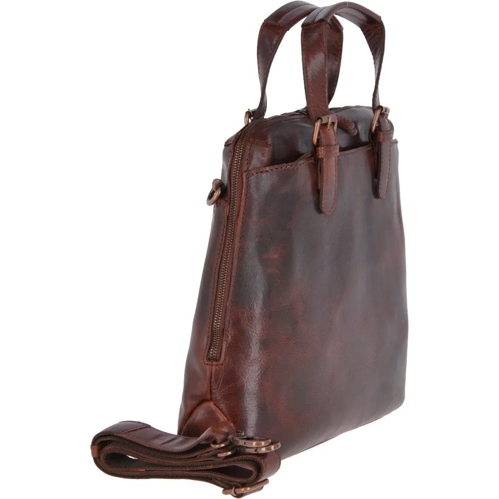 Medium Leather Shopper & Work Bag Tan : Lauren