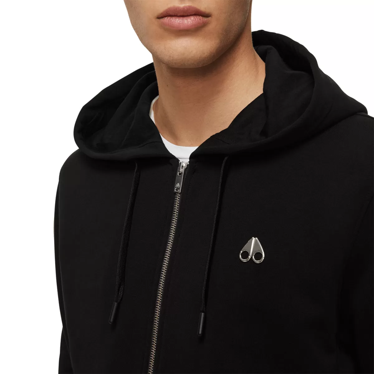 Moose Knuckles - Magnapop Full Zip Hoodie in Black