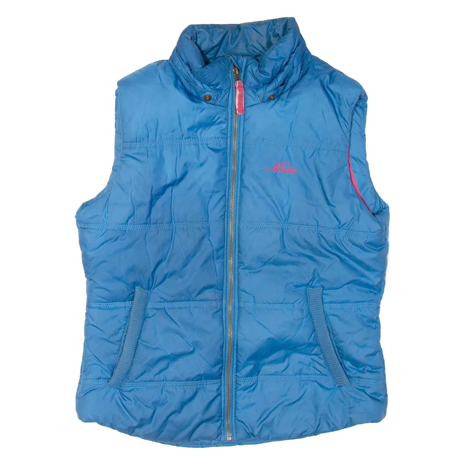 MUSTO Womens Puffer Gilet Blue UK 12