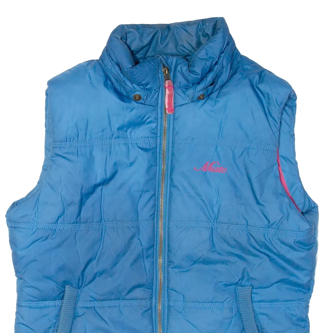 MUSTO Womens Puffer Gilet Blue UK 12