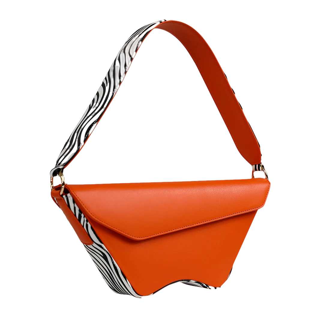 Nadira - Orange x Zebra - Shoulder Bag