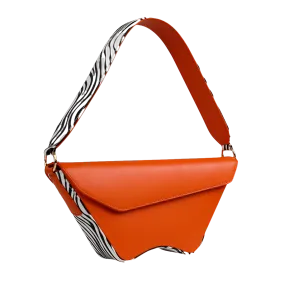 Nadira - Orange x Zebra - Shoulder Bag