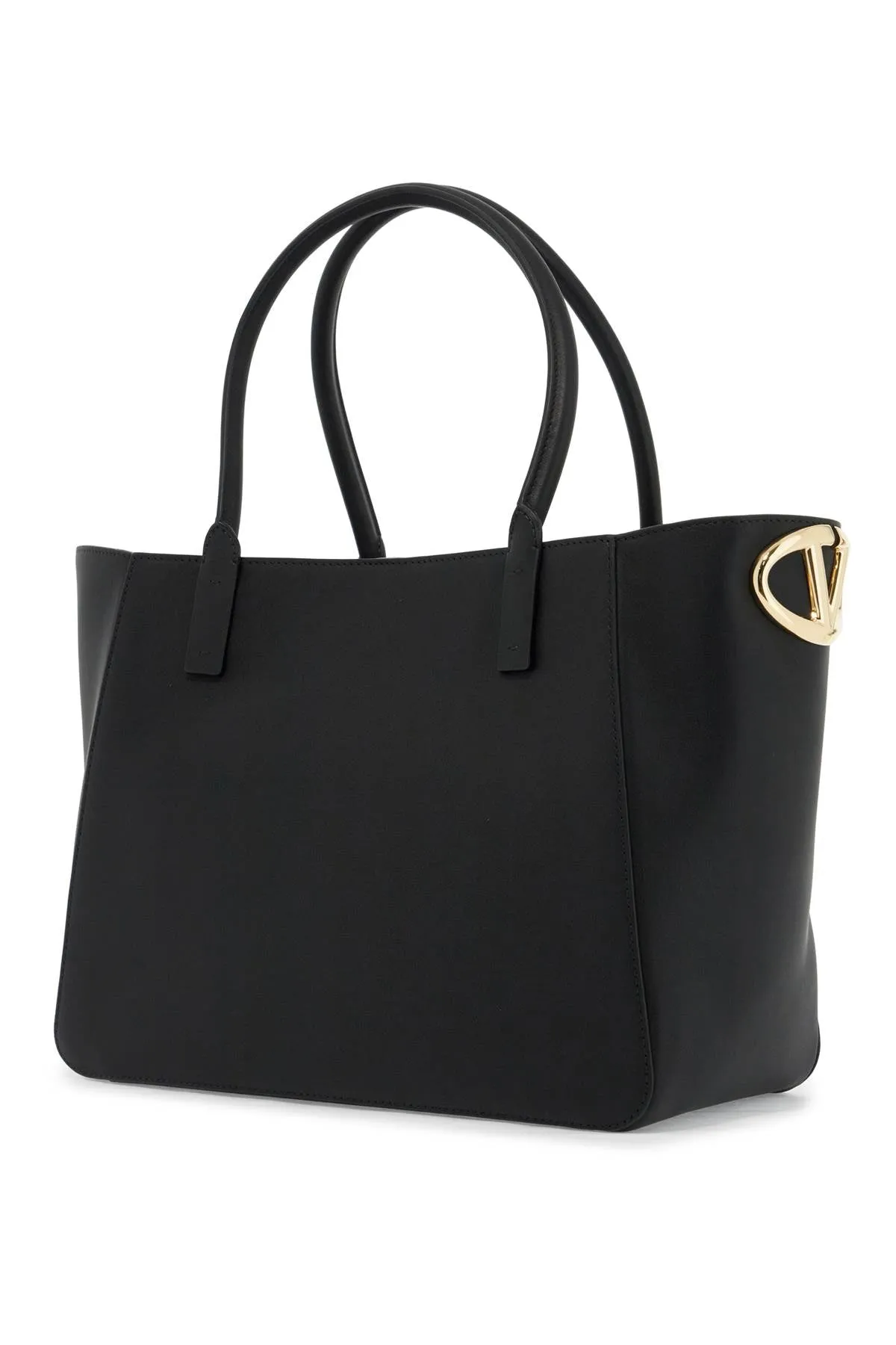 nappa calfskin vlogo side tote bag 5W2B0Q29PWL NERO