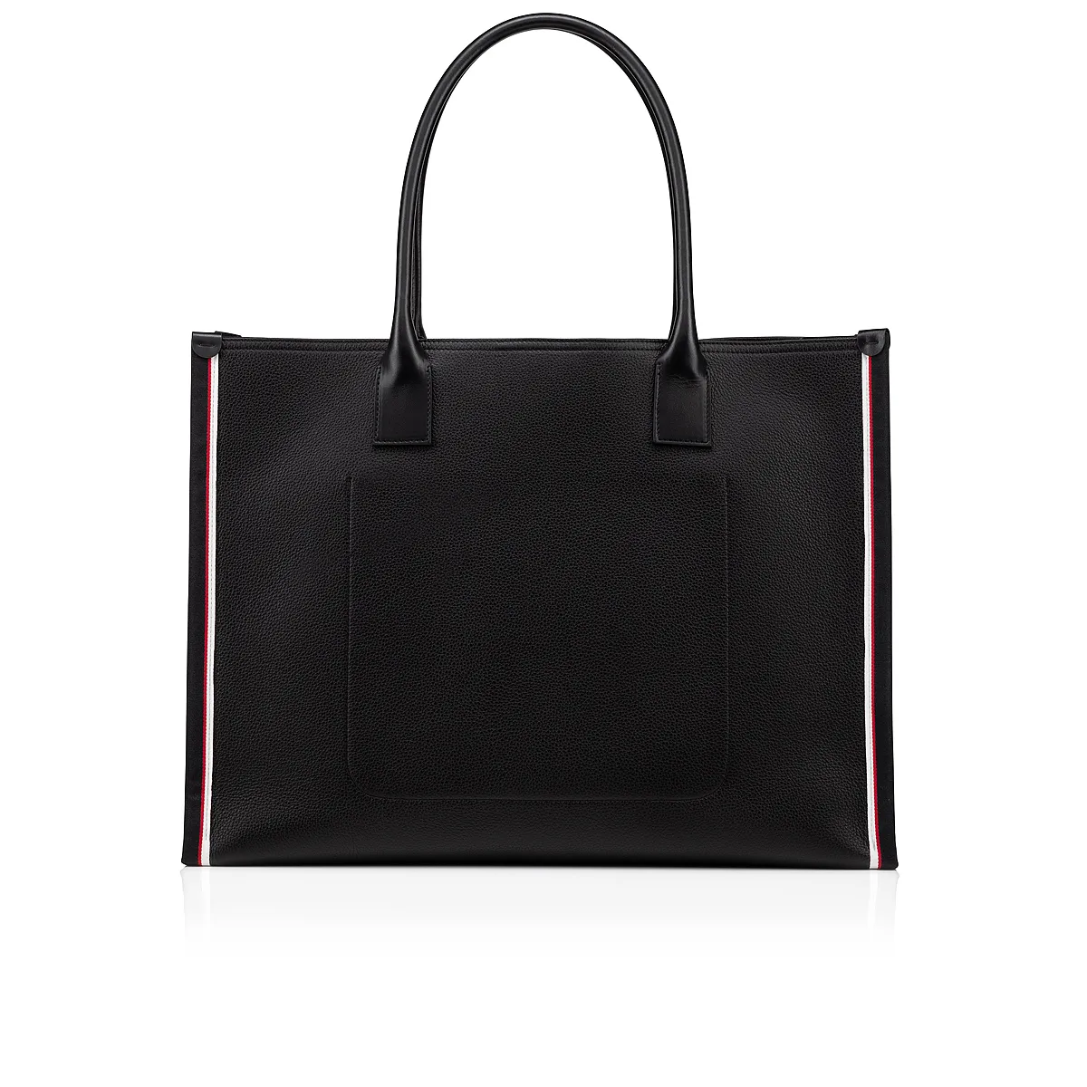 Nastroloubi XL Tote bag - Grained calf leather - Black