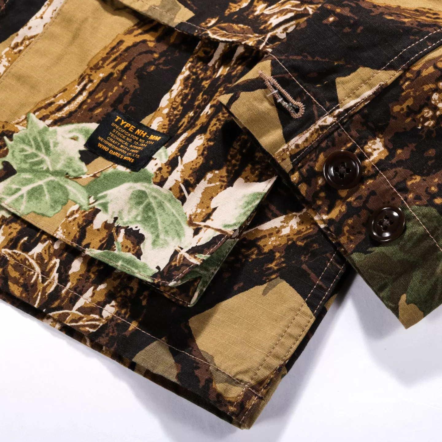 NEIGHBORHOOD MILITARY BDU SHIRT CAMOUFLAGE