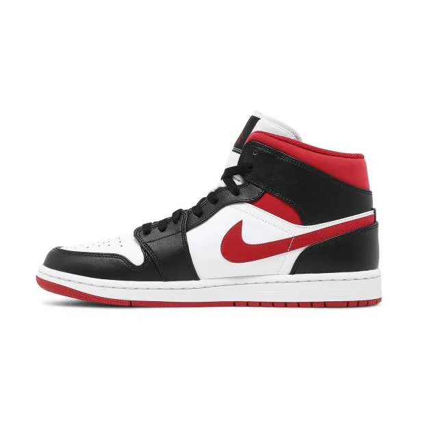 Nike air jordan 1 mid (black gym red/ white/ gym red/ black) men