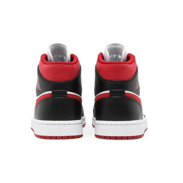 Nike air jordan 1 mid (black gym red/ white/ gym red/ black) men