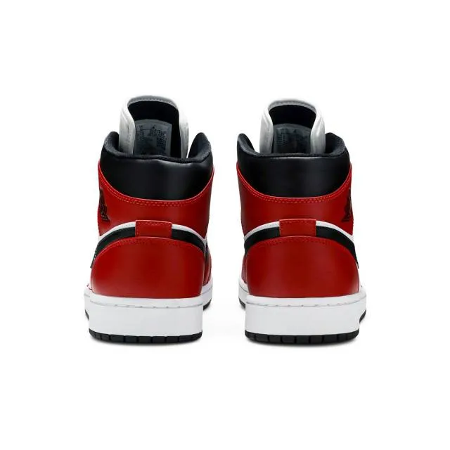 Nike air jordan 1 mid (chicago black toe/ black/ gym red/ white)