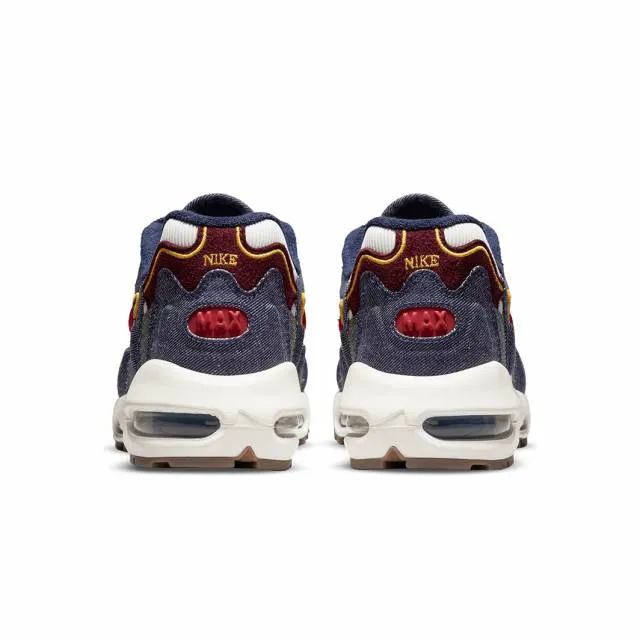 Nike air max 96 2 ii (blackened blue/ gym red/ light bone/ denim