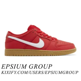 Nike dunk low sb (university red gum/ university red/ white/ gum light brown/ gym red) men us 8-13 fj1674-600