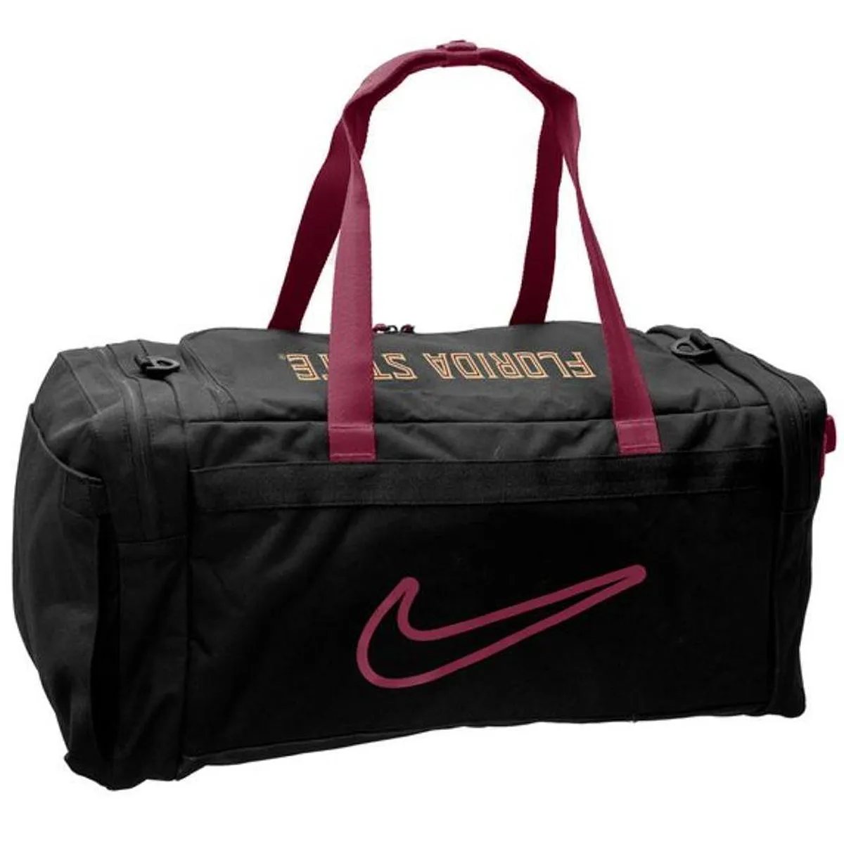 Nike Seminole Logo/Florida State Power Duffel Bag - Black