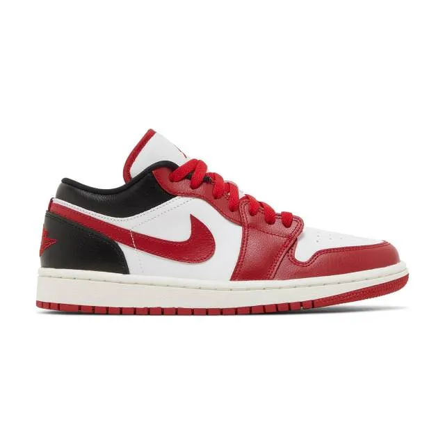 Nike women's air jordan 1 low (white gym red/ white/ black/ sail/ gym red) sizes 6-10 dc0774-160