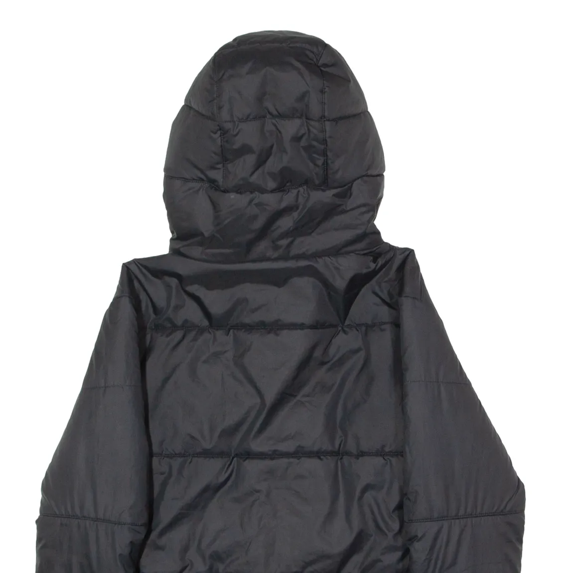 NIKE Womens Puffer Jacket Black Hooded XS