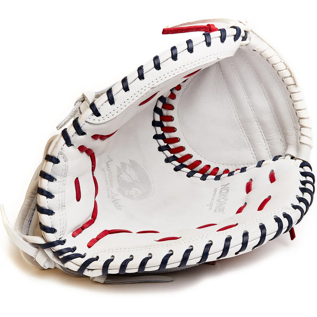 Nokona American KIP 32.5 Fastpitch Catcher's Mitt: A-V3250-WH