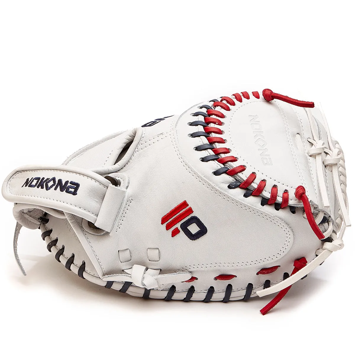 Nokona American KIP 32.5 Fastpitch Catcher's Mitt: A-V3250-WH