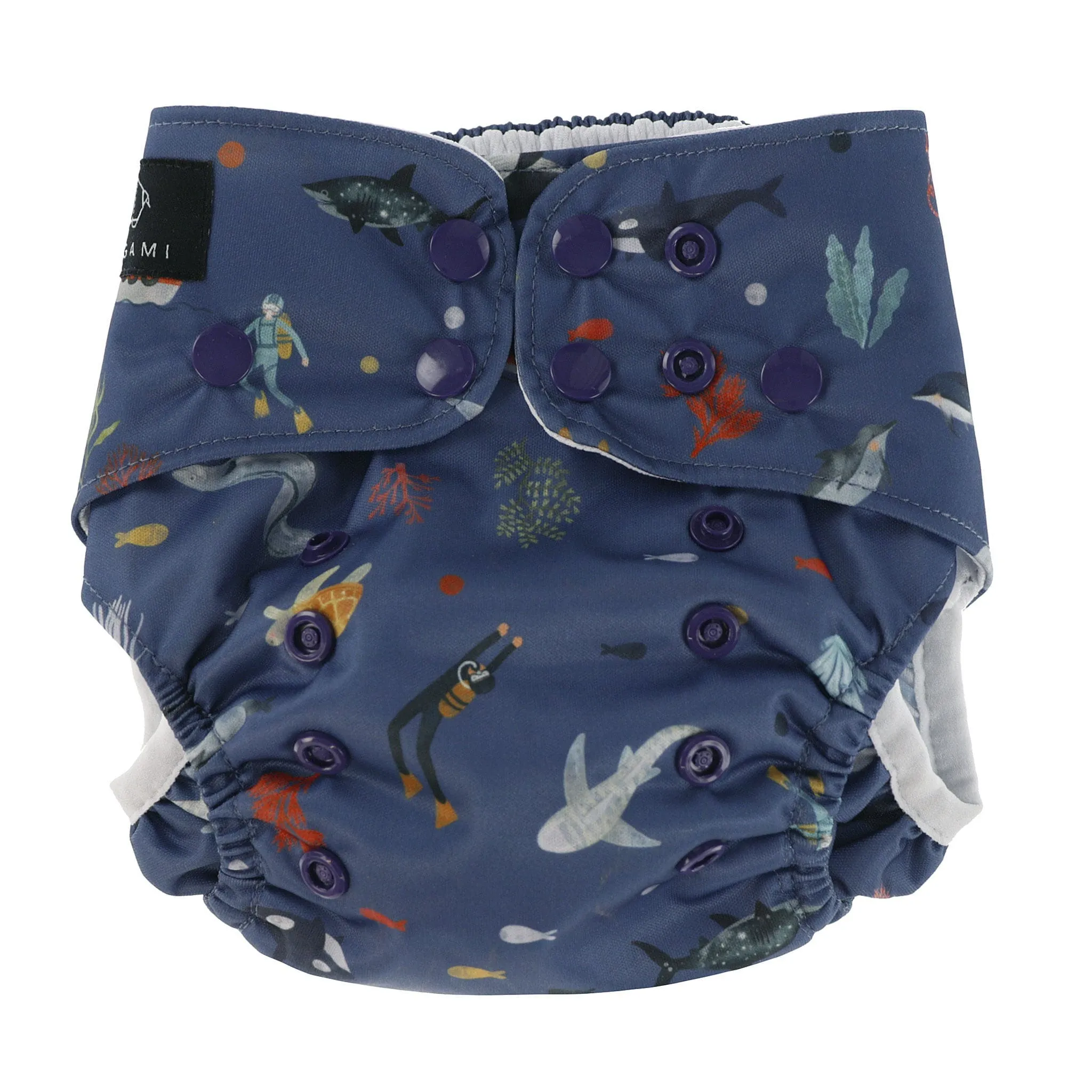 Origami Whale Swim Diaper 8-35lb  - Clement