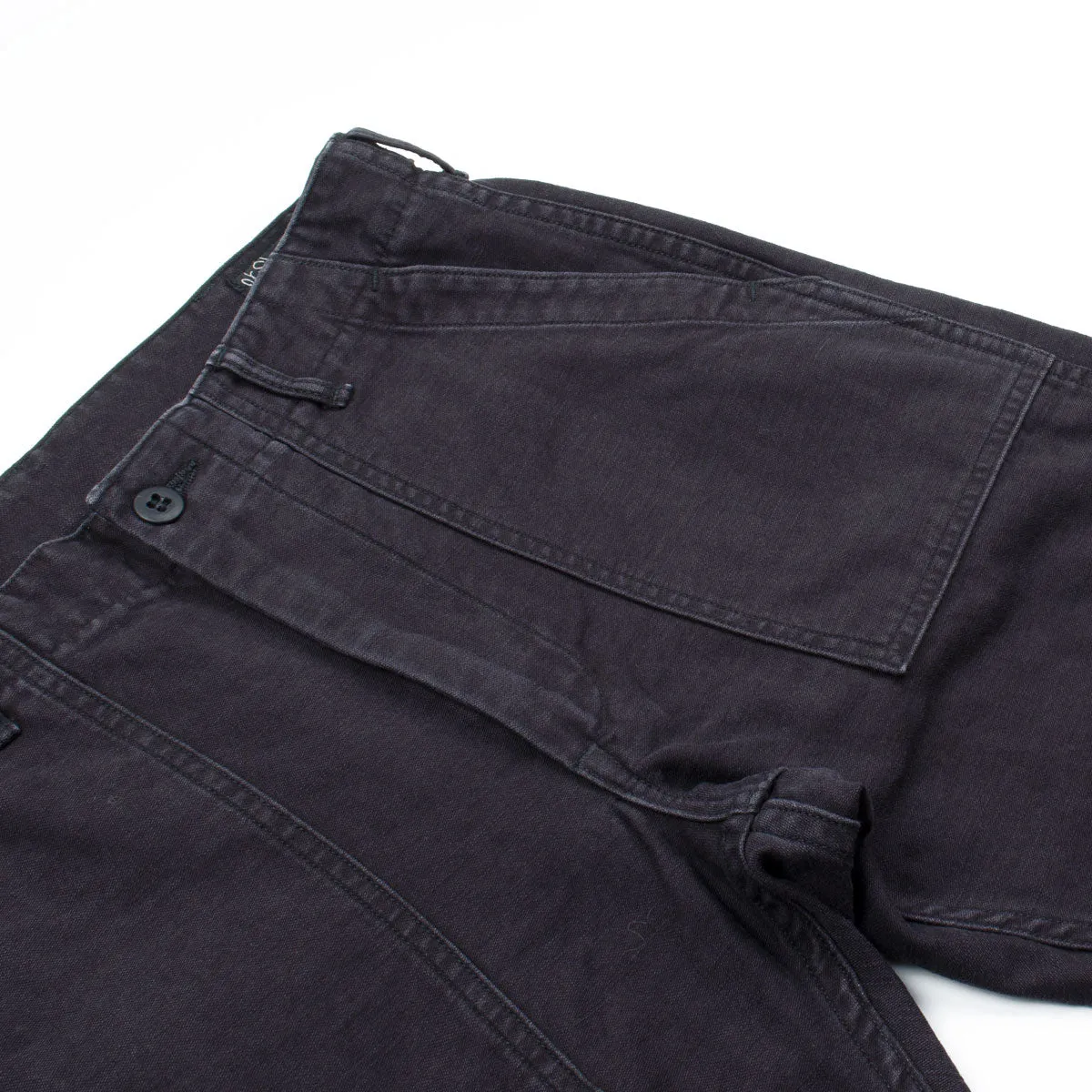 orSlow - Slim Fit Fatigue Pants - Black Stone Washed