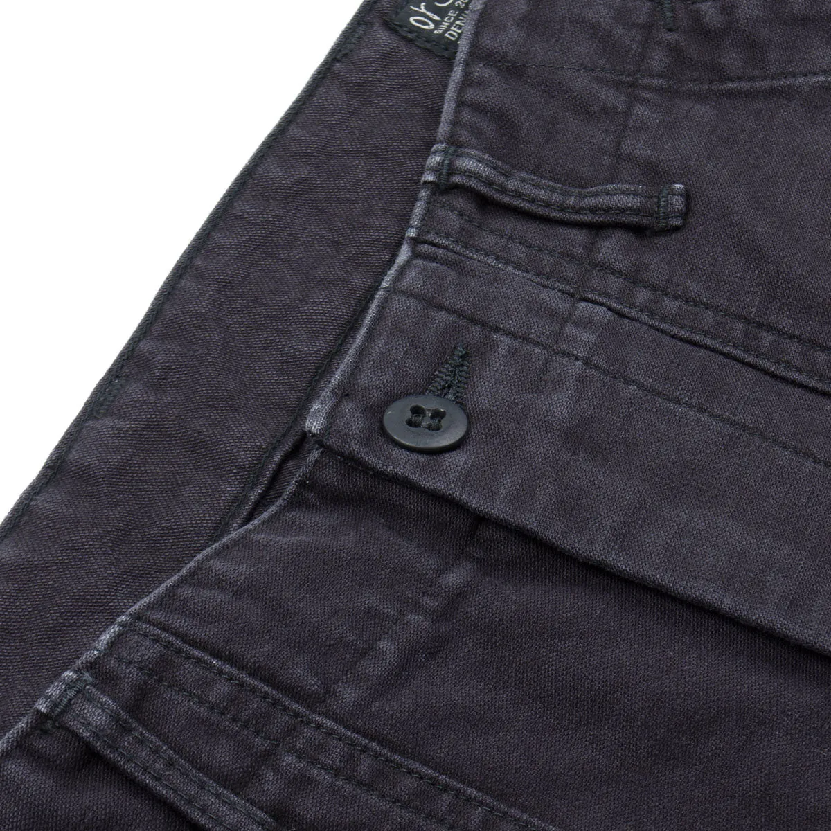 orSlow - Slim Fit Fatigue Pants - Black Stone Washed