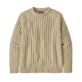 Patagonia  Recycled Wool-Blend Cable Knit Crewneck Sweater - Felpa