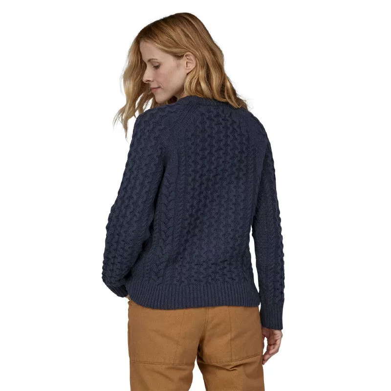 Patagonia  Recycled Wool-Blend Cable Knit Crewneck Sweater - Felpa