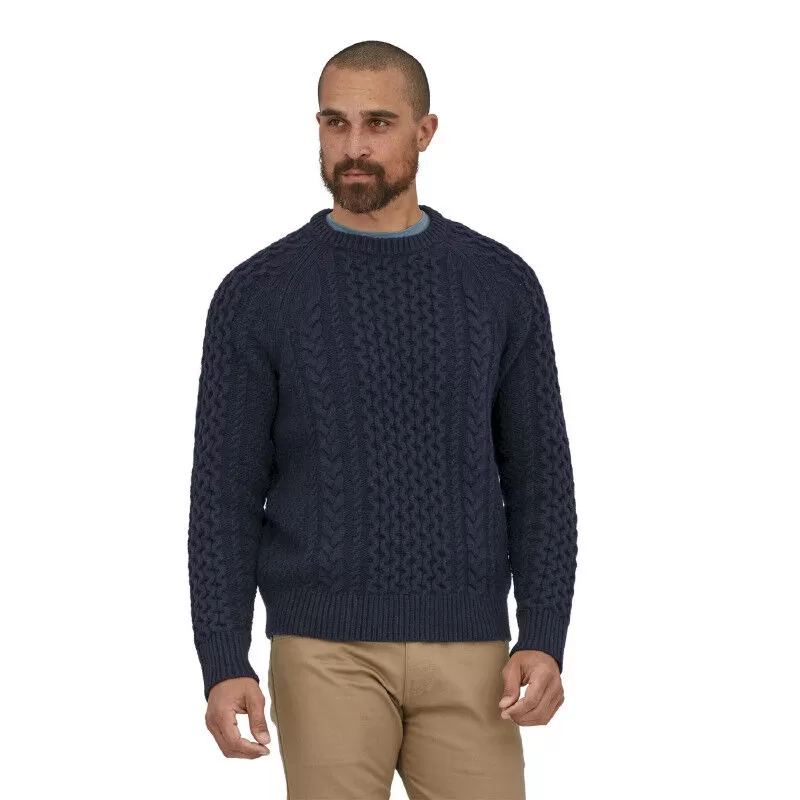 Patagonia  Recycled Wool-Blend Cable Knit Crewneck Sweater - Felpa