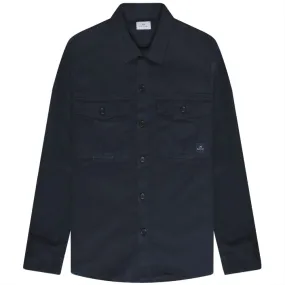 Paul Smith LS Double Pocket Utility Shirt Dark Navy