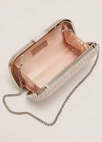 Pearl Embellished Box Clutch Bag by Phase Eight | Look Again