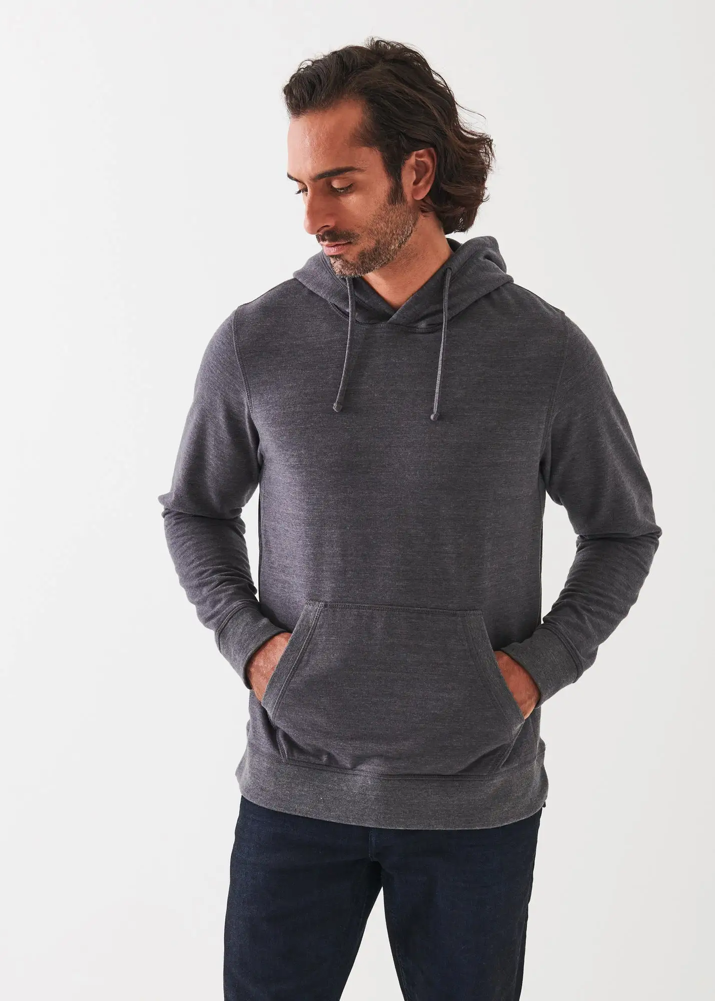 PIMA STRETCH FLEECE HOODIE