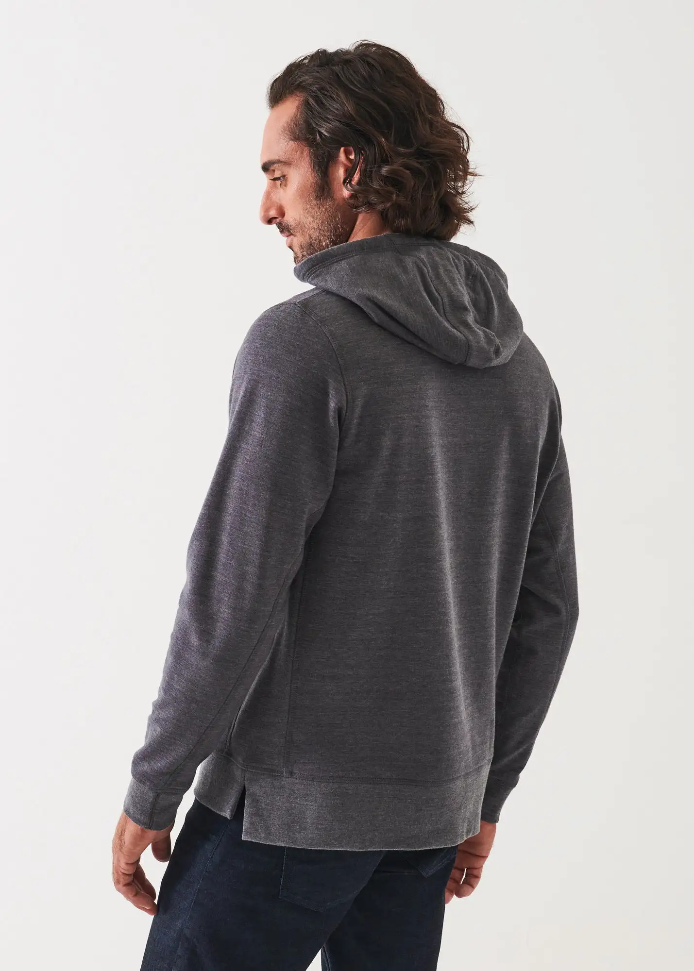 PIMA STRETCH FLEECE HOODIE