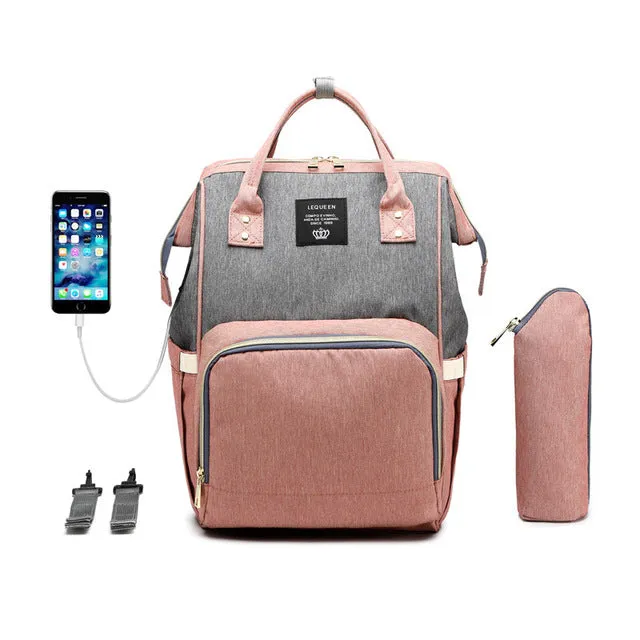 Premium Diaper Bag With USB