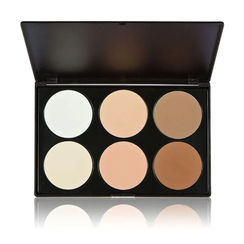 Pressional 6 Color Pressed Powder Palette Nude Makeup Contour Cosmetic