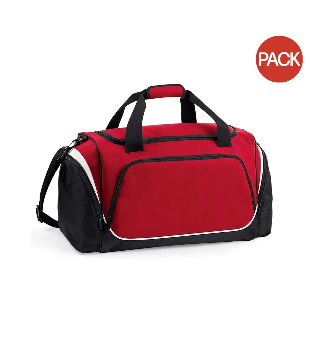 Quadra Pro Team Holdall / Duffel Bag (55 Liters) (Pack of 2) (Classic Red/Black/White) (One Size) - UTBC4453