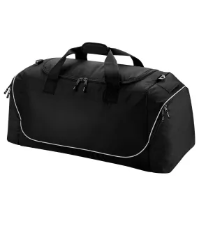 Quadra Teamwear Jumbo Kit Duffel Bag - 110 Liters (Black/Light Grey) (One Size) - UTBC797