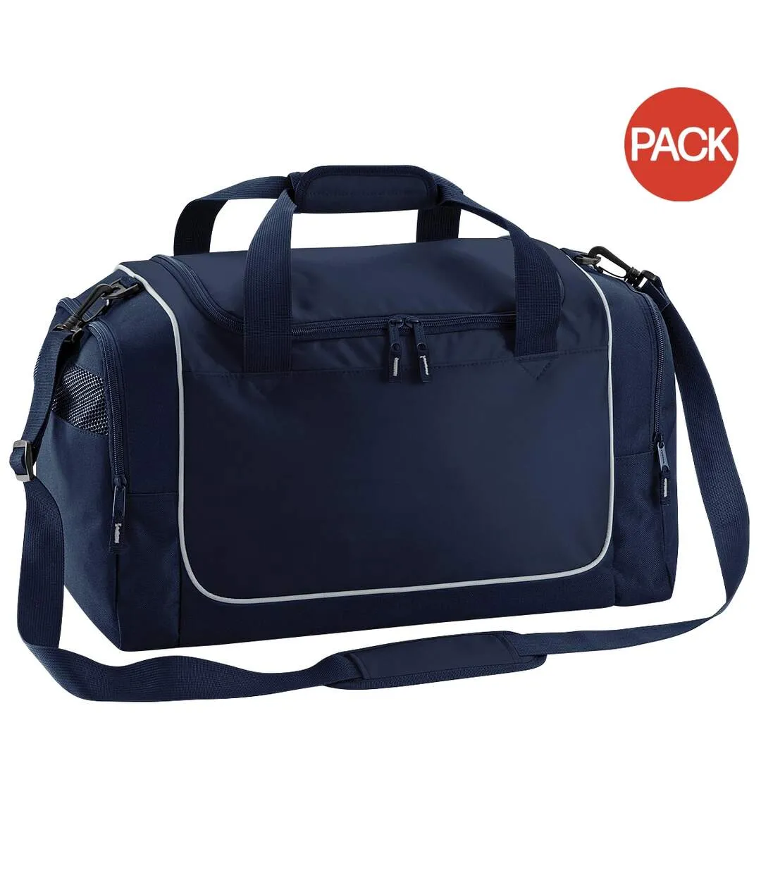 Quadra Teamwear Locker Duffel Bag (30 liters) (Pack of 2) (Franch Navy/Light Grey) (One Size) - UTBC4443