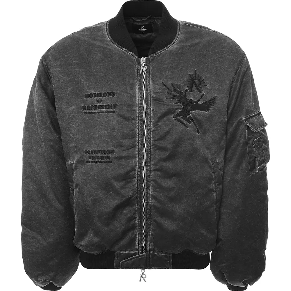 Represent Men's Horizons Classic Flight Bomber Coat