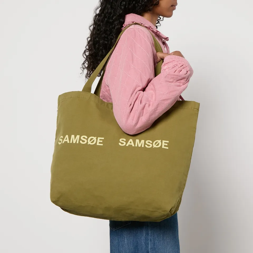 Samsøe Samsøe Frinka Organic Cotton-Canvas Tote Bag