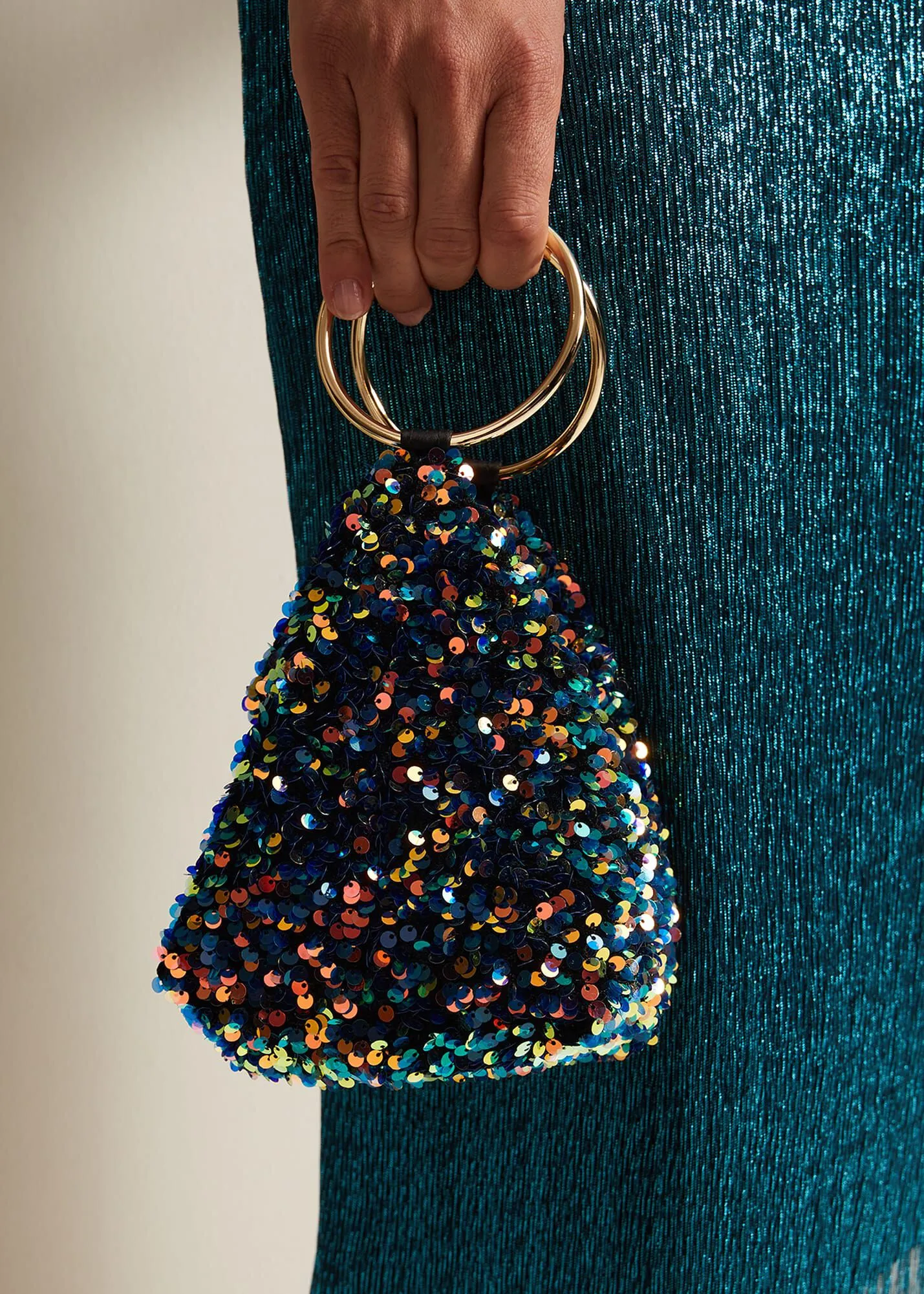 Sequin Clutch Bag