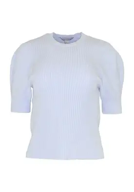 SHORT SLEEVE CREWNECK SWEATER - AUTUMN CASHMERE