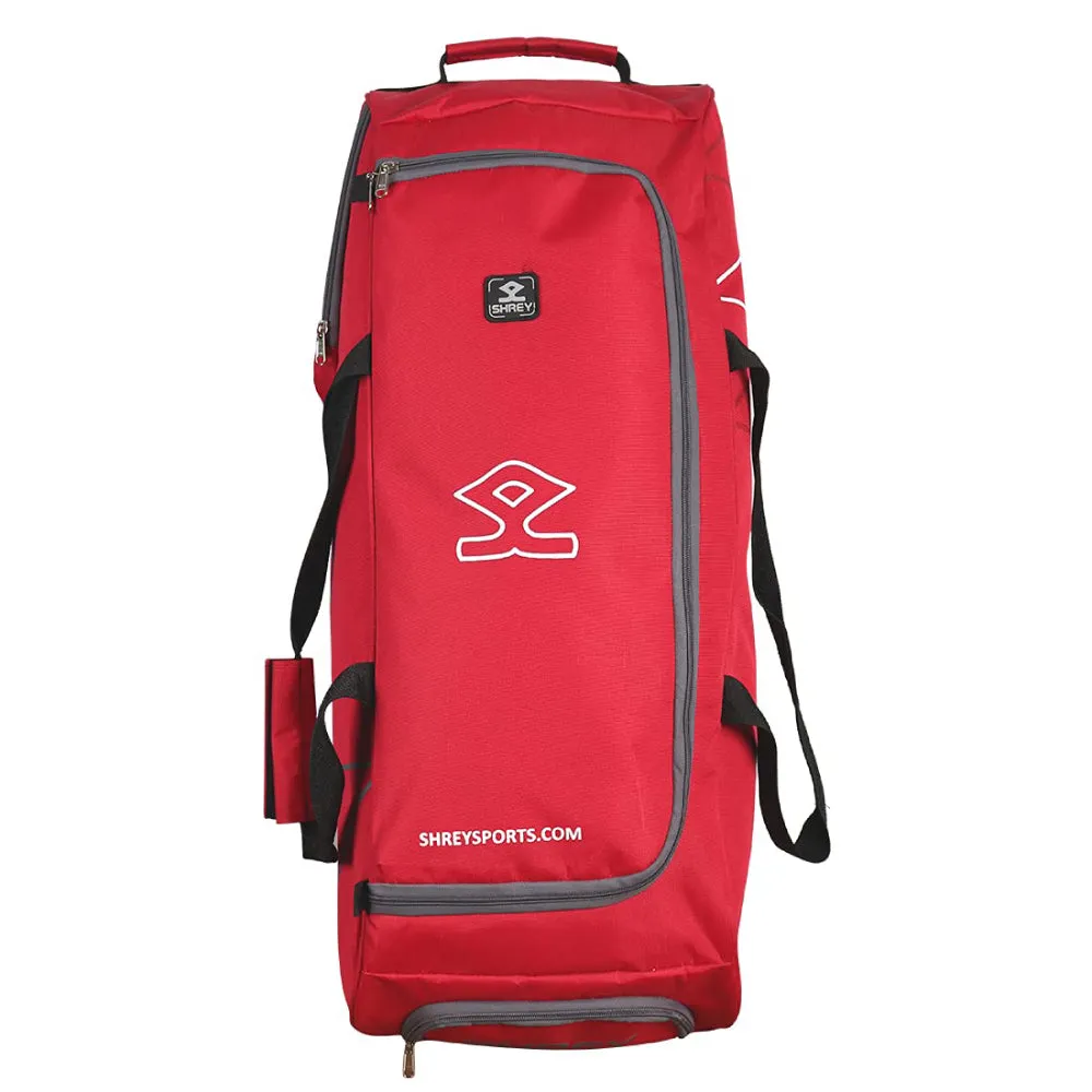 SHREY KARE Wheelie Cricket Kit Bag (Red)