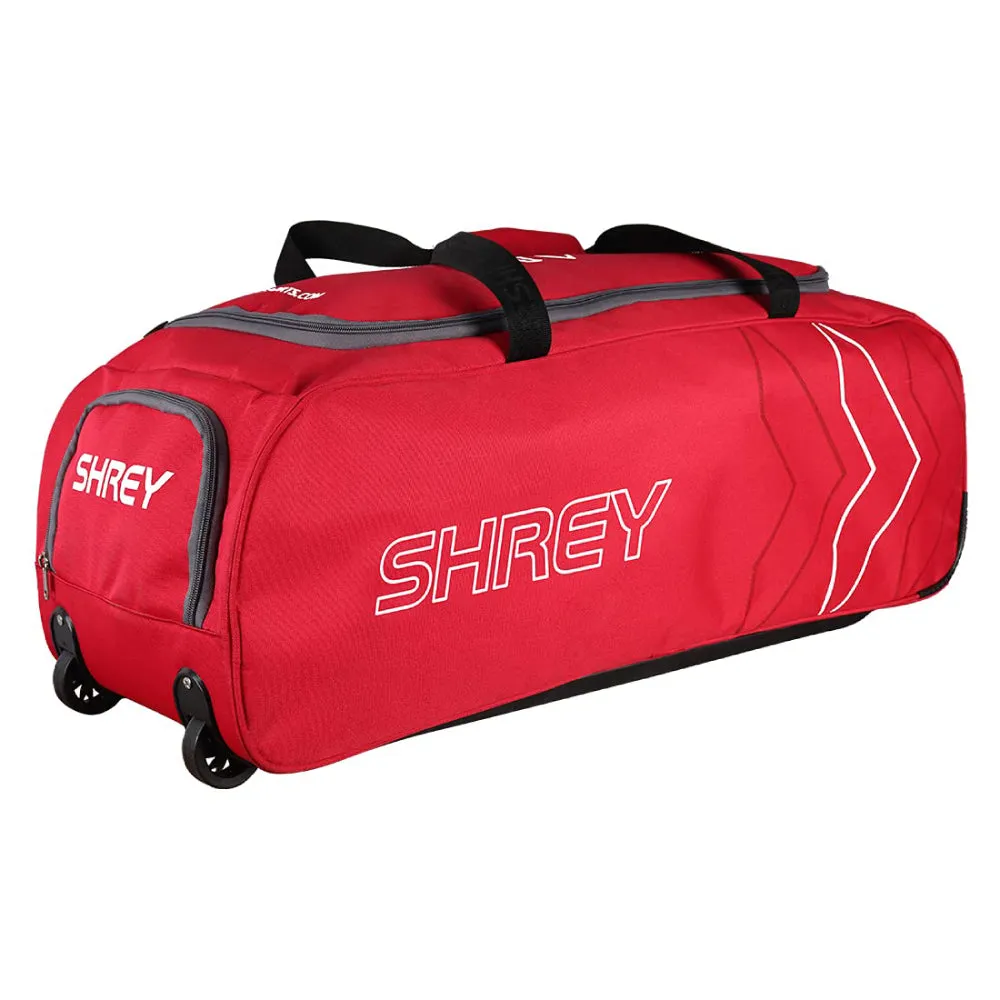 SHREY KARE Wheelie Cricket Kit Bag (Red)