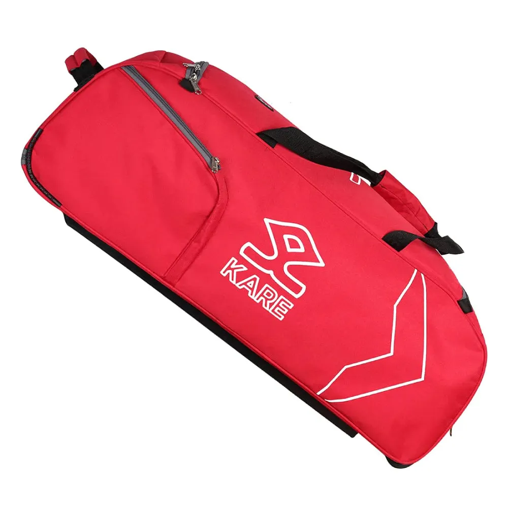 SHREY KARE Wheelie Cricket Kit Bag (Red)