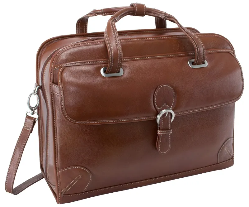 Siamod Carugetto Leather Detachable-Wheeled Laptop Case 