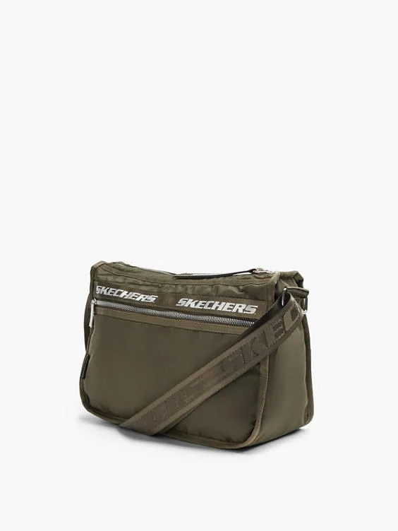 Skechers  Green Skechers Shopper with Mesh Panelling and Adjustable Strap