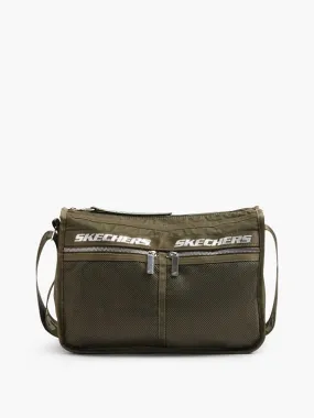 Skechers  Green Skechers Shopper with Mesh Panelling and Adjustable Strap