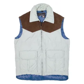 SNOWBIRD Insulated Mens Puffer Gilet Grey Nylon M