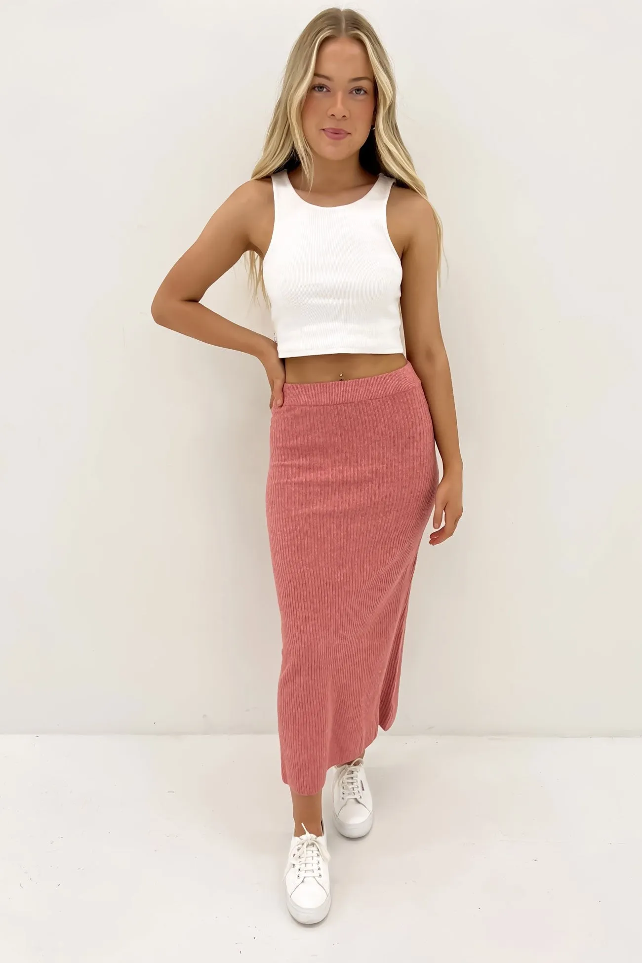 Sofia Maxi Skirt Terracotta