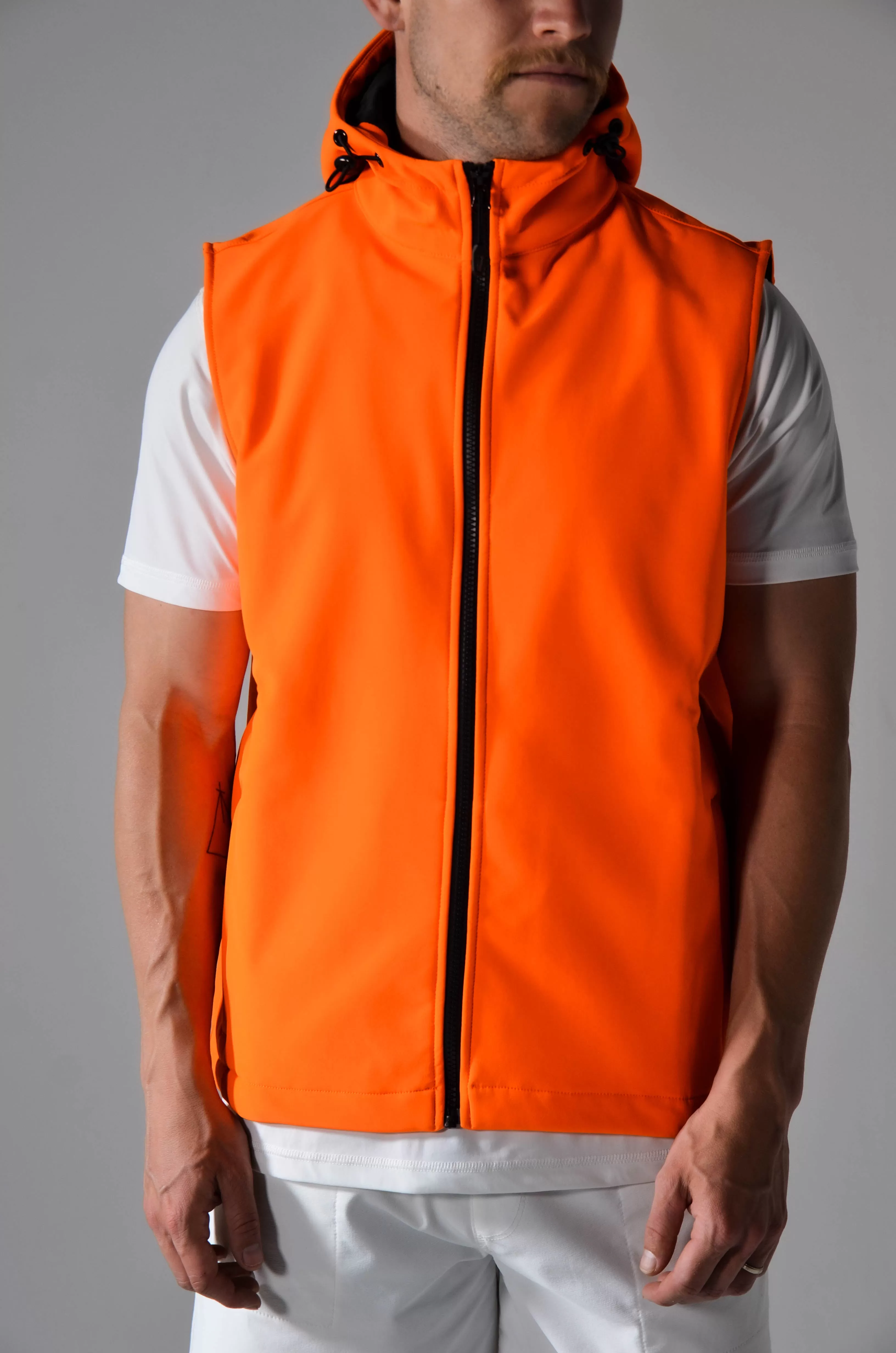 Solo Golf Core Hooded Vest - Orange