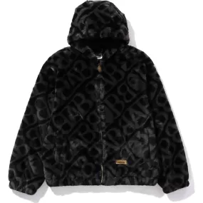 SPORT MONOGRAM FAKE FUR HOODIE JACKET MENS