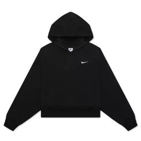 Sportswear Women's Oversized Pullover Hoodie - Black/White