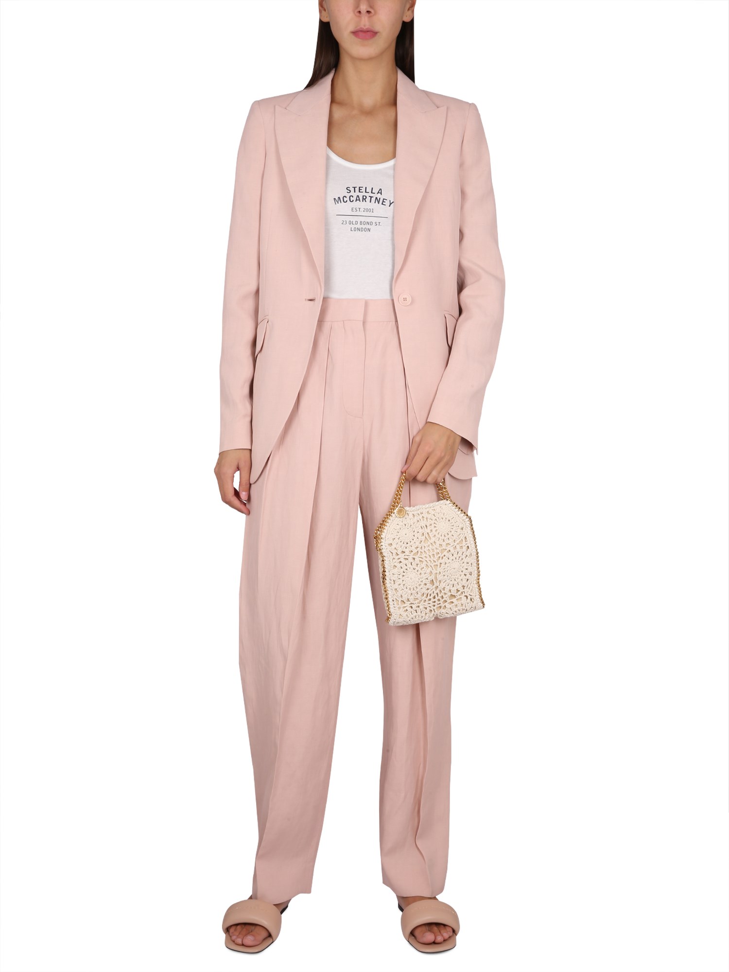 STELLA McCARTNEY    SOFT STRAIGHT-LEG PANTS IN LINEN